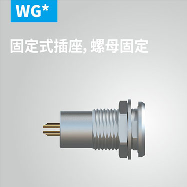 WG-固定式插座，螺母固定